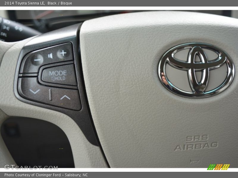 Black / Bisque 2014 Toyota Sienna LE