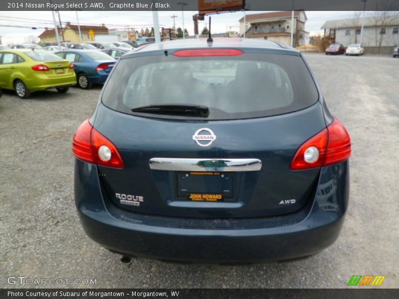 Graphite Blue / Black 2014 Nissan Rogue Select S AWD