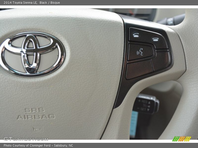 Black / Bisque 2014 Toyota Sienna LE