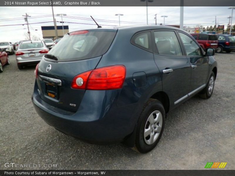 Graphite Blue / Black 2014 Nissan Rogue Select S AWD