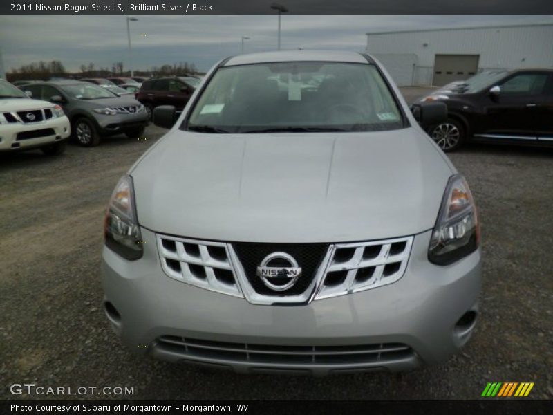 Brilliant Silver / Black 2014 Nissan Rogue Select S