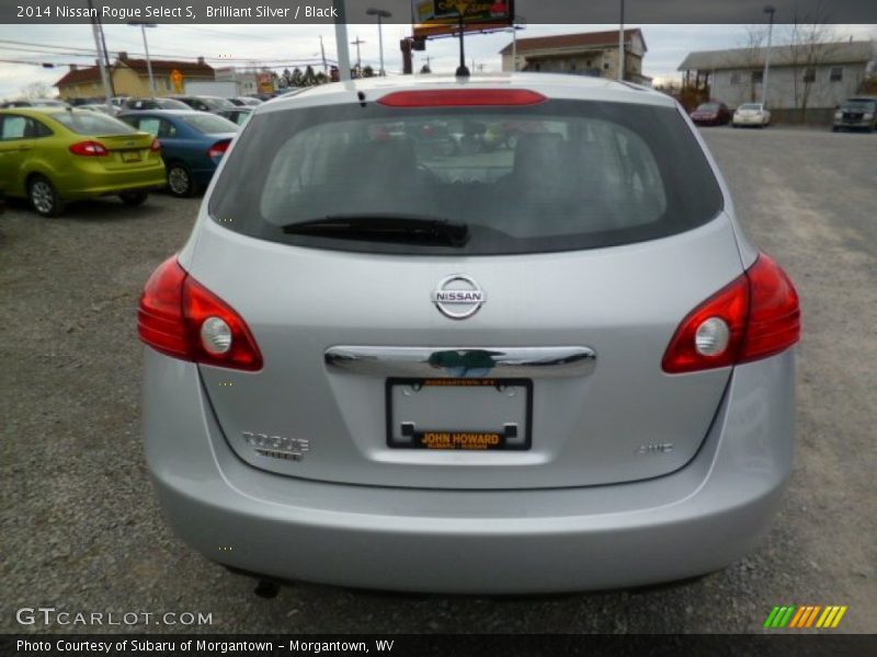 Brilliant Silver / Black 2014 Nissan Rogue Select S