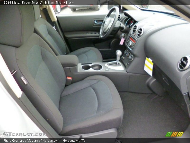 Brilliant Silver / Black 2014 Nissan Rogue Select S