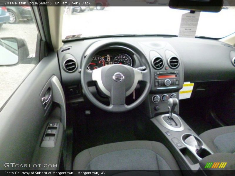 Brilliant Silver / Black 2014 Nissan Rogue Select S