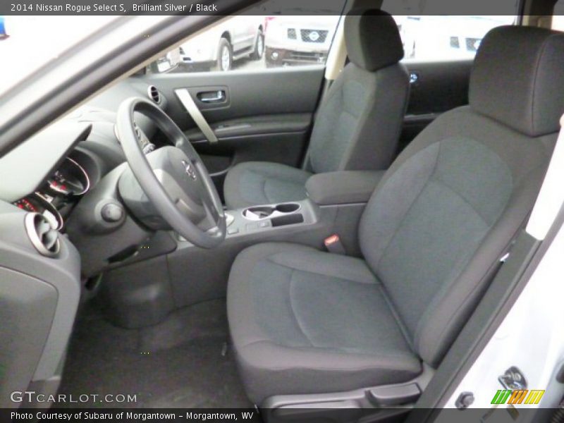 Brilliant Silver / Black 2014 Nissan Rogue Select S