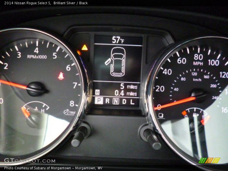Brilliant Silver / Black 2014 Nissan Rogue Select S