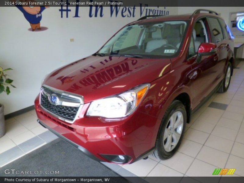 Venetian Red Pearl / Platinum 2014 Subaru Forester 2.5i Touring