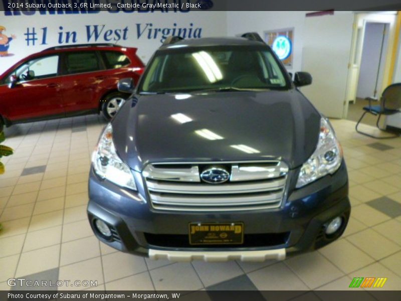 Carbide Gray Metallic / Black 2014 Subaru Outback 3.6R Limited
