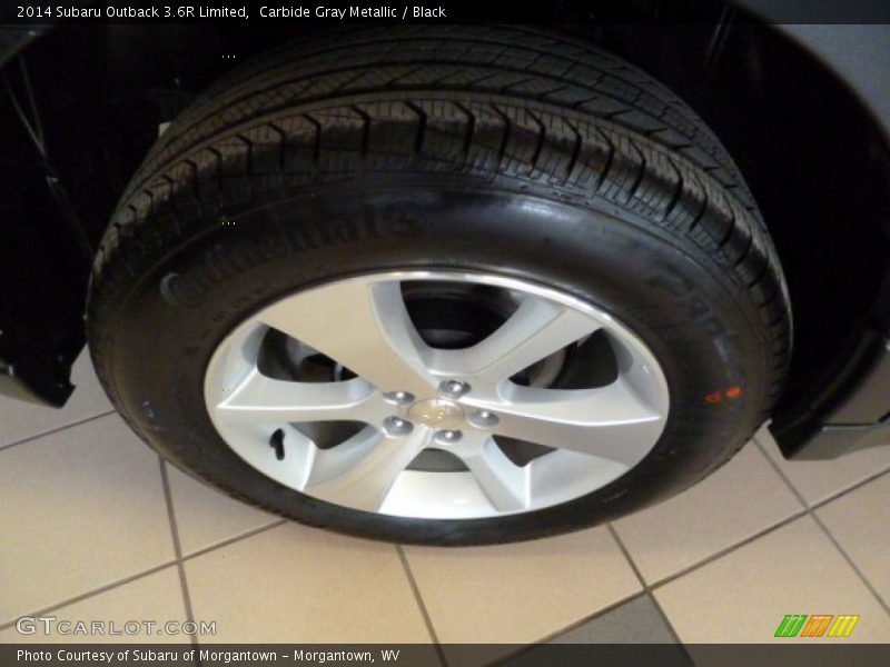 Carbide Gray Metallic / Black 2014 Subaru Outback 3.6R Limited