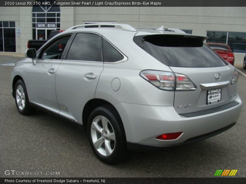 Tungsten Silver Pearl / Light Gray/Espresso Birds-Eye Maple 2010 Lexus RX 350 AWD