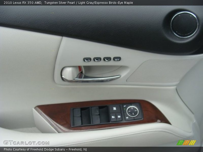 Tungsten Silver Pearl / Light Gray/Espresso Birds-Eye Maple 2010 Lexus RX 350 AWD