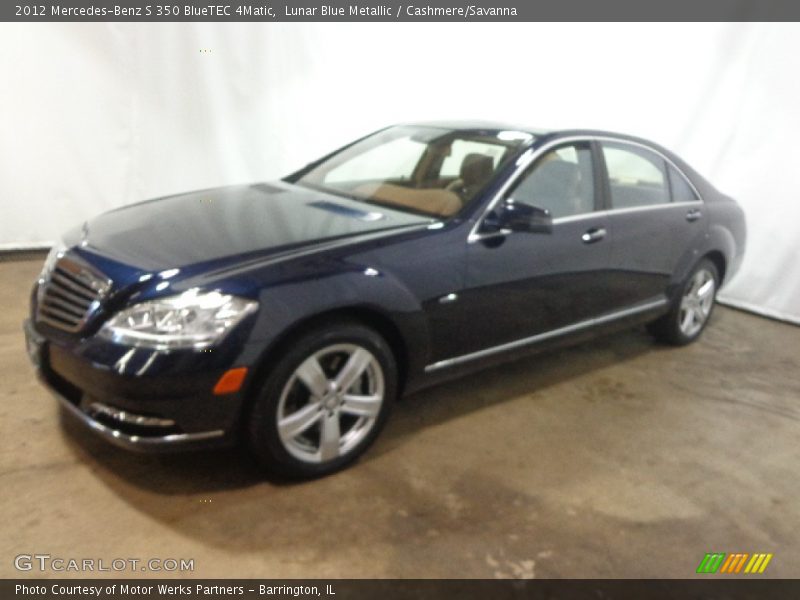 Lunar Blue Metallic / Cashmere/Savanna 2012 Mercedes-Benz S 350 BlueTEC 4Matic