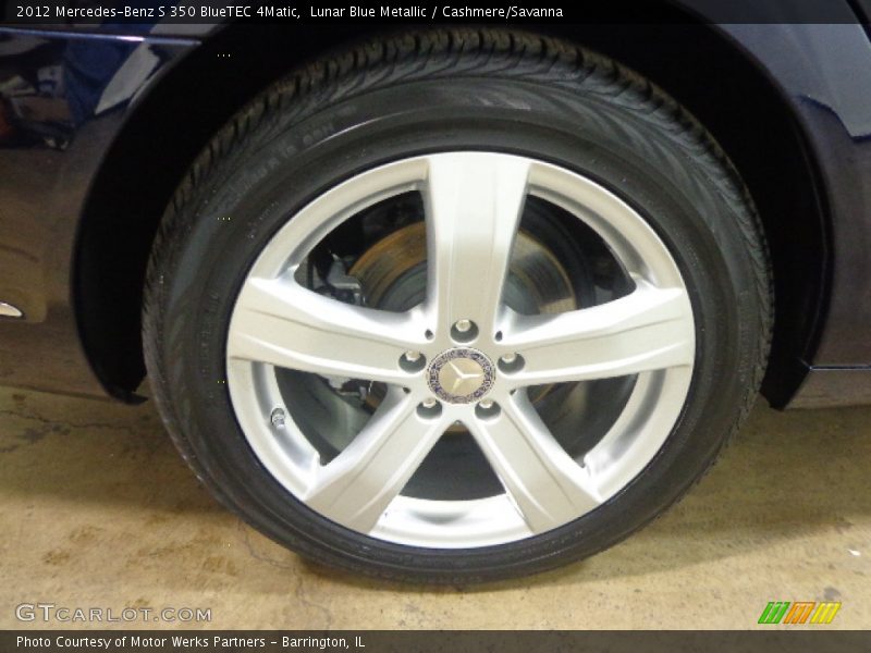 Lunar Blue Metallic / Cashmere/Savanna 2012 Mercedes-Benz S 350 BlueTEC 4Matic