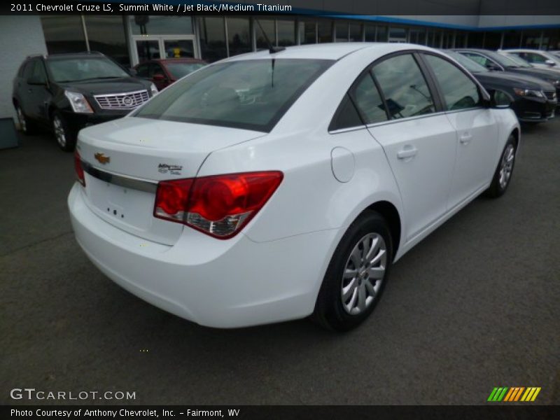 Summit White / Jet Black/Medium Titanium 2011 Chevrolet Cruze LS