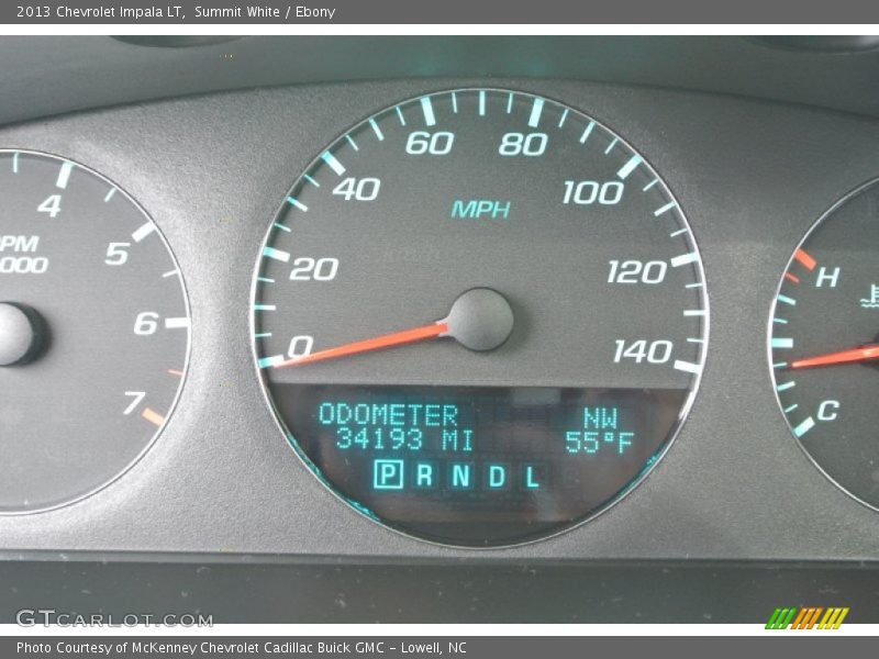 Summit White / Ebony 2013 Chevrolet Impala LT