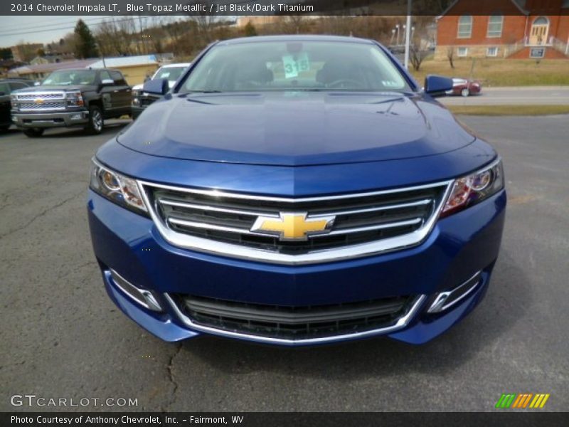 Blue Topaz Metallic / Jet Black/Dark Titanium 2014 Chevrolet Impala LT