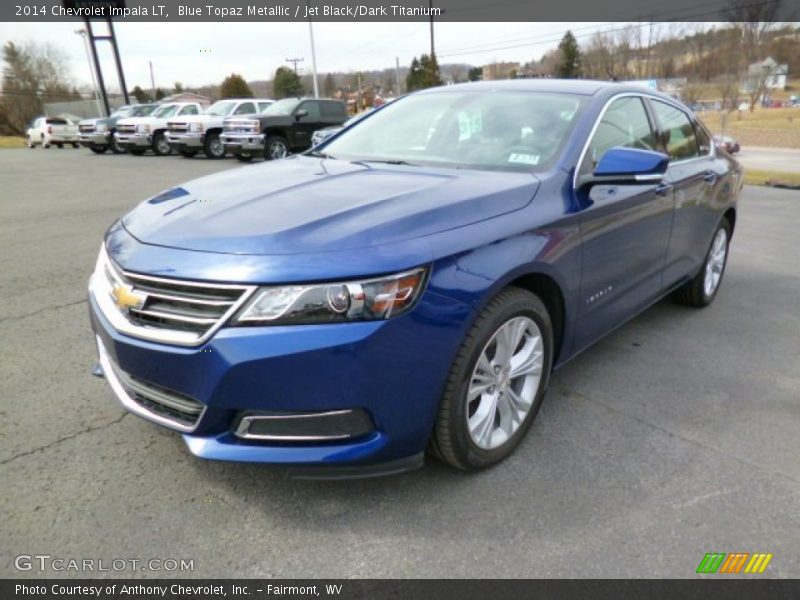 Blue Topaz Metallic / Jet Black/Dark Titanium 2014 Chevrolet Impala LT