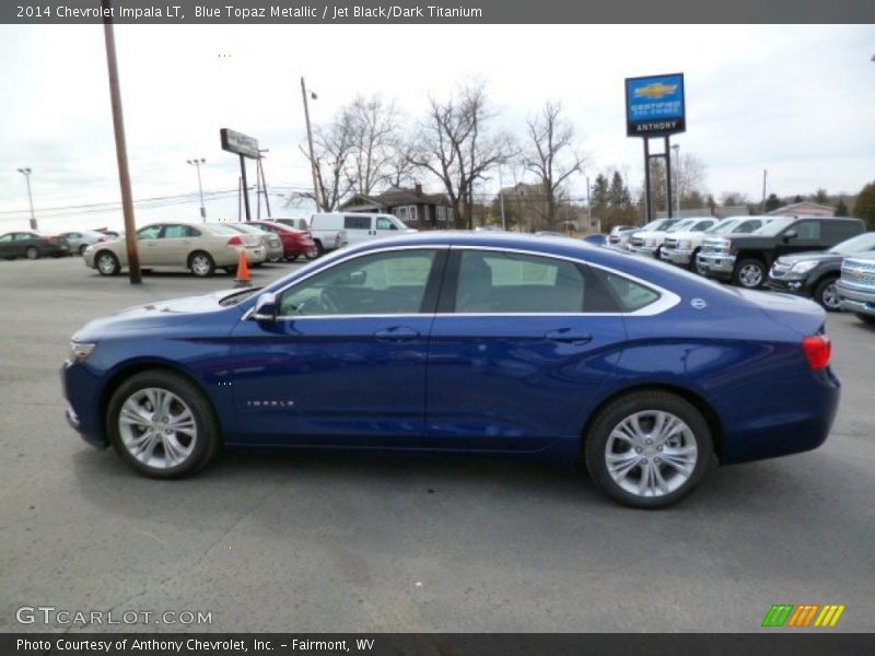 Blue Topaz Metallic / Jet Black/Dark Titanium 2014 Chevrolet Impala LT