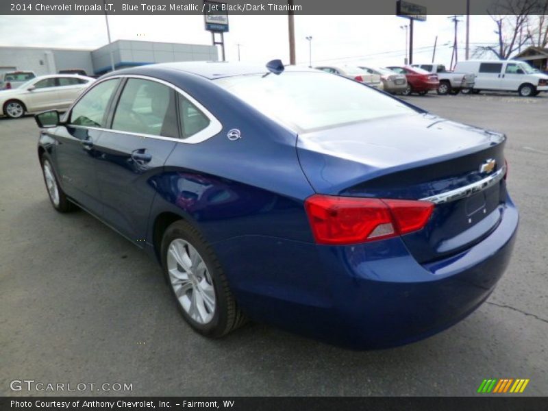 Blue Topaz Metallic / Jet Black/Dark Titanium 2014 Chevrolet Impala LT