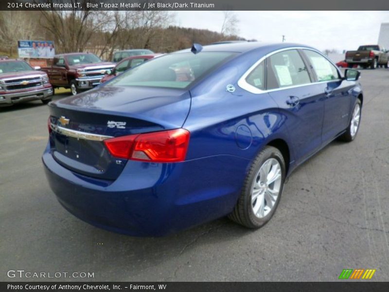 Blue Topaz Metallic / Jet Black/Dark Titanium 2014 Chevrolet Impala LT