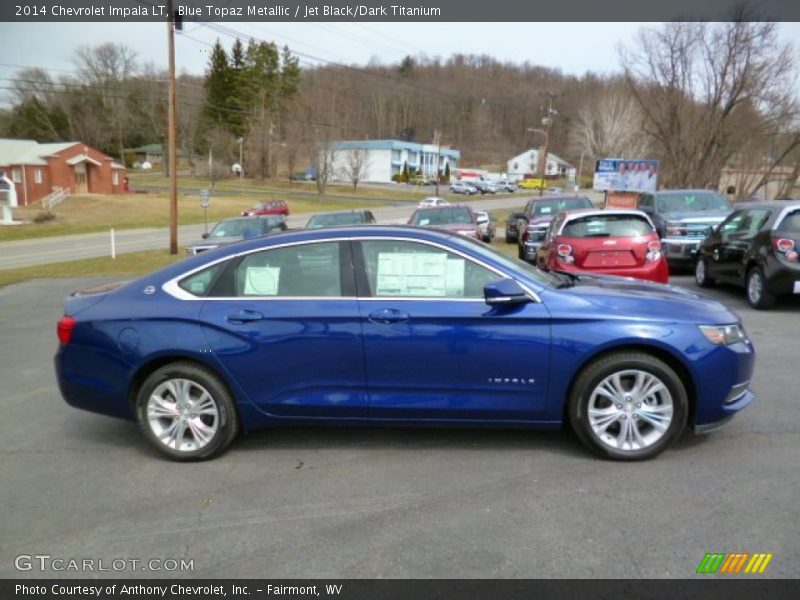 Blue Topaz Metallic / Jet Black/Dark Titanium 2014 Chevrolet Impala LT