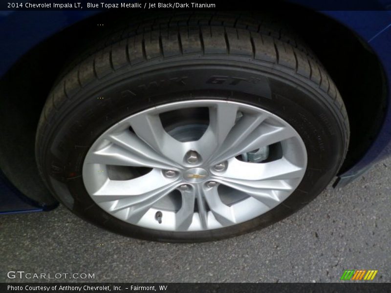 Blue Topaz Metallic / Jet Black/Dark Titanium 2014 Chevrolet Impala LT