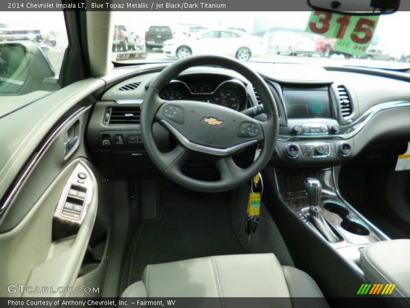 Blue Topaz Metallic / Jet Black/Dark Titanium 2014 Chevrolet Impala LT