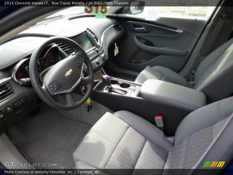 Blue Topaz Metallic / Jet Black/Dark Titanium 2014 Chevrolet Impala LT