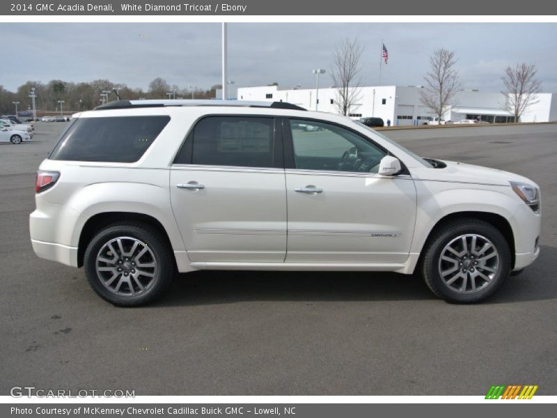 White Diamond Tricoat / Ebony 2014 GMC Acadia Denali