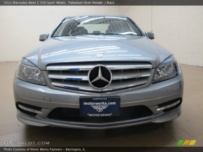 Palladium Silver Metallic / Black 2011 Mercedes-Benz C 300 Sport 4Matic