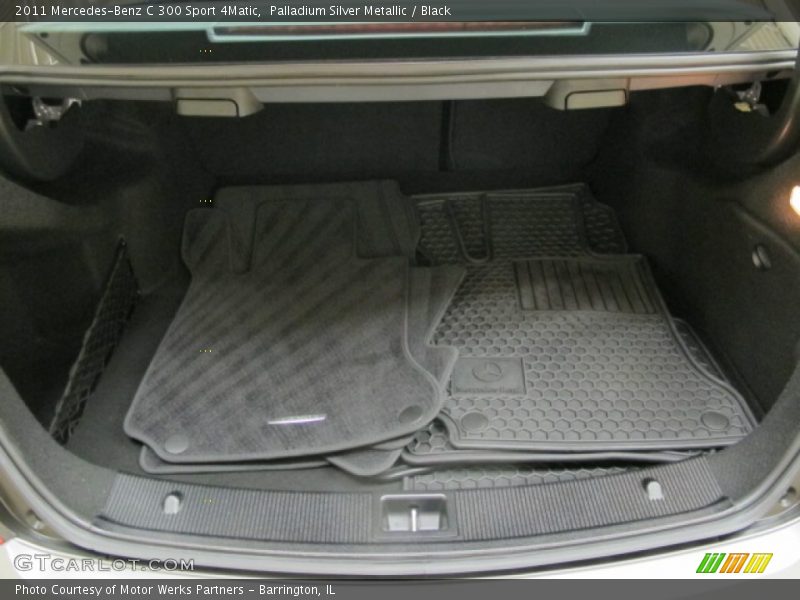 Palladium Silver Metallic / Black 2011 Mercedes-Benz C 300 Sport 4Matic