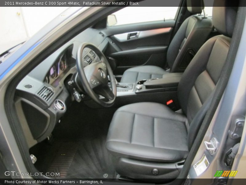 Palladium Silver Metallic / Black 2011 Mercedes-Benz C 300 Sport 4Matic