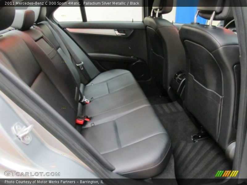 Palladium Silver Metallic / Black 2011 Mercedes-Benz C 300 Sport 4Matic