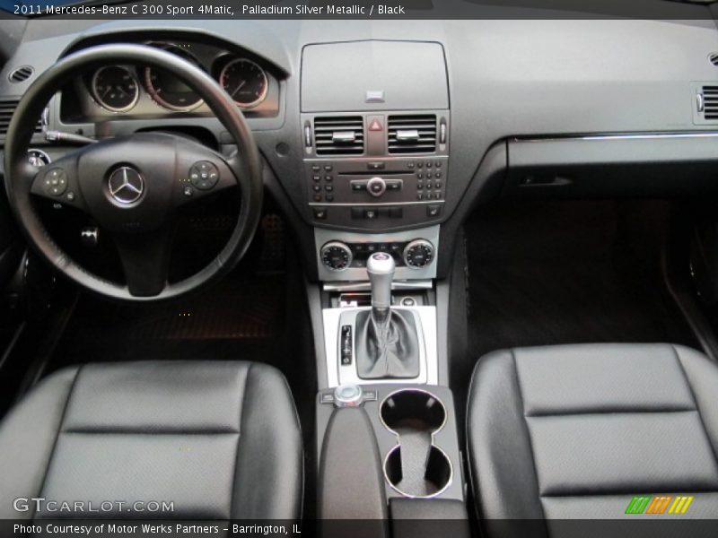 Palladium Silver Metallic / Black 2011 Mercedes-Benz C 300 Sport 4Matic