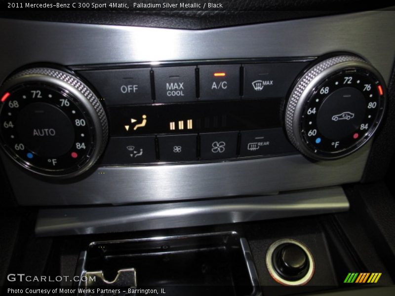 Palladium Silver Metallic / Black 2011 Mercedes-Benz C 300 Sport 4Matic