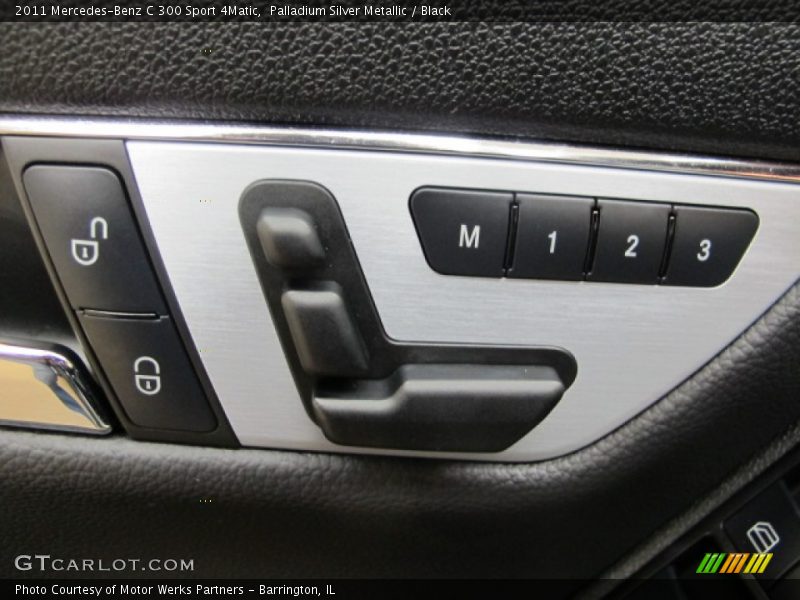 Palladium Silver Metallic / Black 2011 Mercedes-Benz C 300 Sport 4Matic
