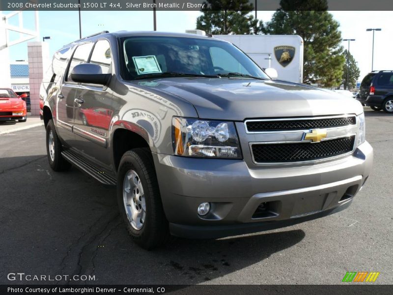 Silver Birch Metallic / Ebony 2008 Chevrolet Suburban 1500 LT 4x4