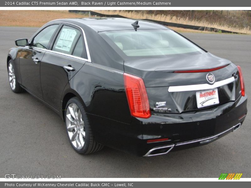 Black Raven / Light Cashmere/Medium Cashmere 2014 Cadillac CTS Premium Sedan AWD