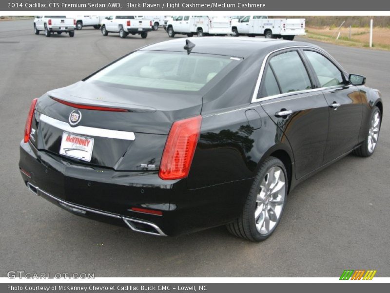 Black Raven / Light Cashmere/Medium Cashmere 2014 Cadillac CTS Premium Sedan AWD