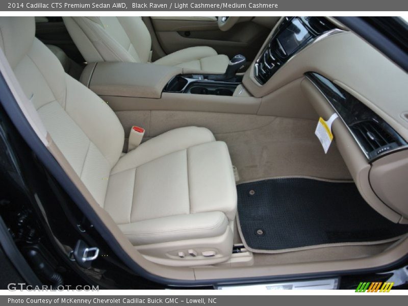 Black Raven / Light Cashmere/Medium Cashmere 2014 Cadillac CTS Premium Sedan AWD