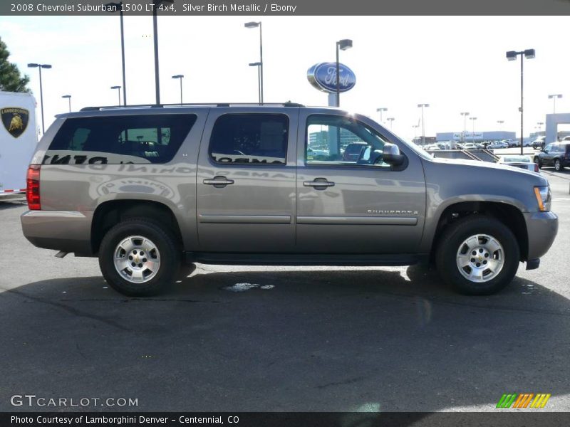 Silver Birch Metallic / Ebony 2008 Chevrolet Suburban 1500 LT 4x4