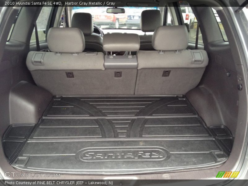 Harbor Gray Metallic / Gray 2010 Hyundai Santa Fe SE 4WD