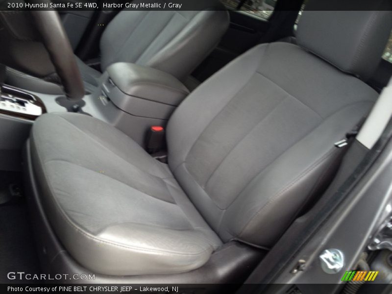 Harbor Gray Metallic / Gray 2010 Hyundai Santa Fe SE 4WD