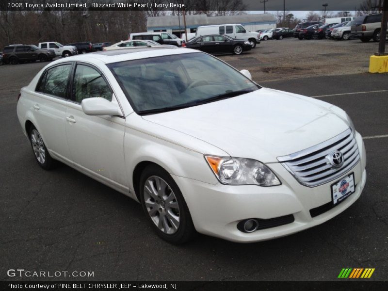 Blizzard White Pearl / Ivory Beige 2008 Toyota Avalon Limited