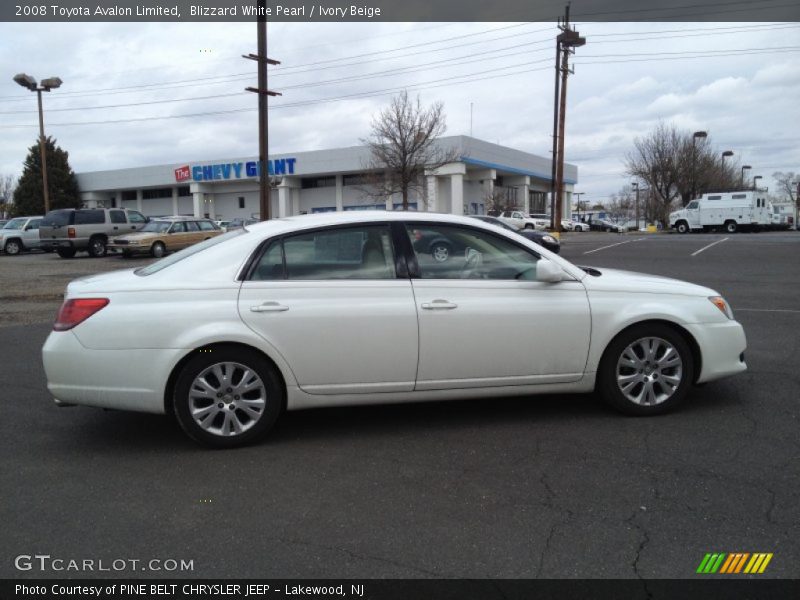 Blizzard White Pearl / Ivory Beige 2008 Toyota Avalon Limited