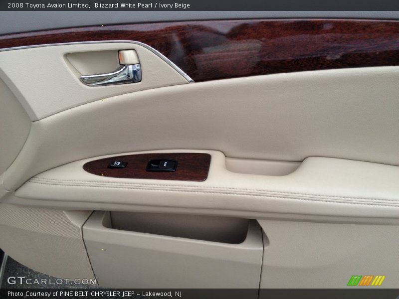 Blizzard White Pearl / Ivory Beige 2008 Toyota Avalon Limited