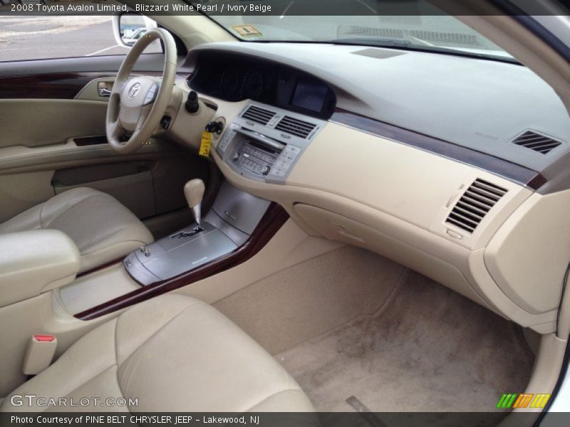 Blizzard White Pearl / Ivory Beige 2008 Toyota Avalon Limited