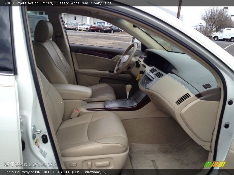 Blizzard White Pearl / Ivory Beige 2008 Toyota Avalon Limited