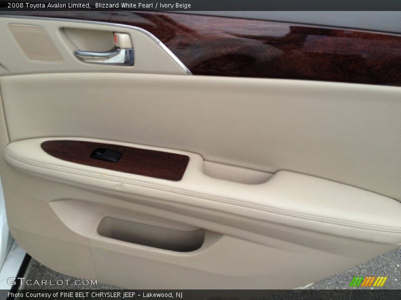 Blizzard White Pearl / Ivory Beige 2008 Toyota Avalon Limited