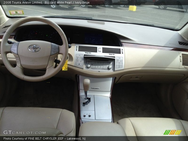 Blizzard White Pearl / Ivory Beige 2008 Toyota Avalon Limited